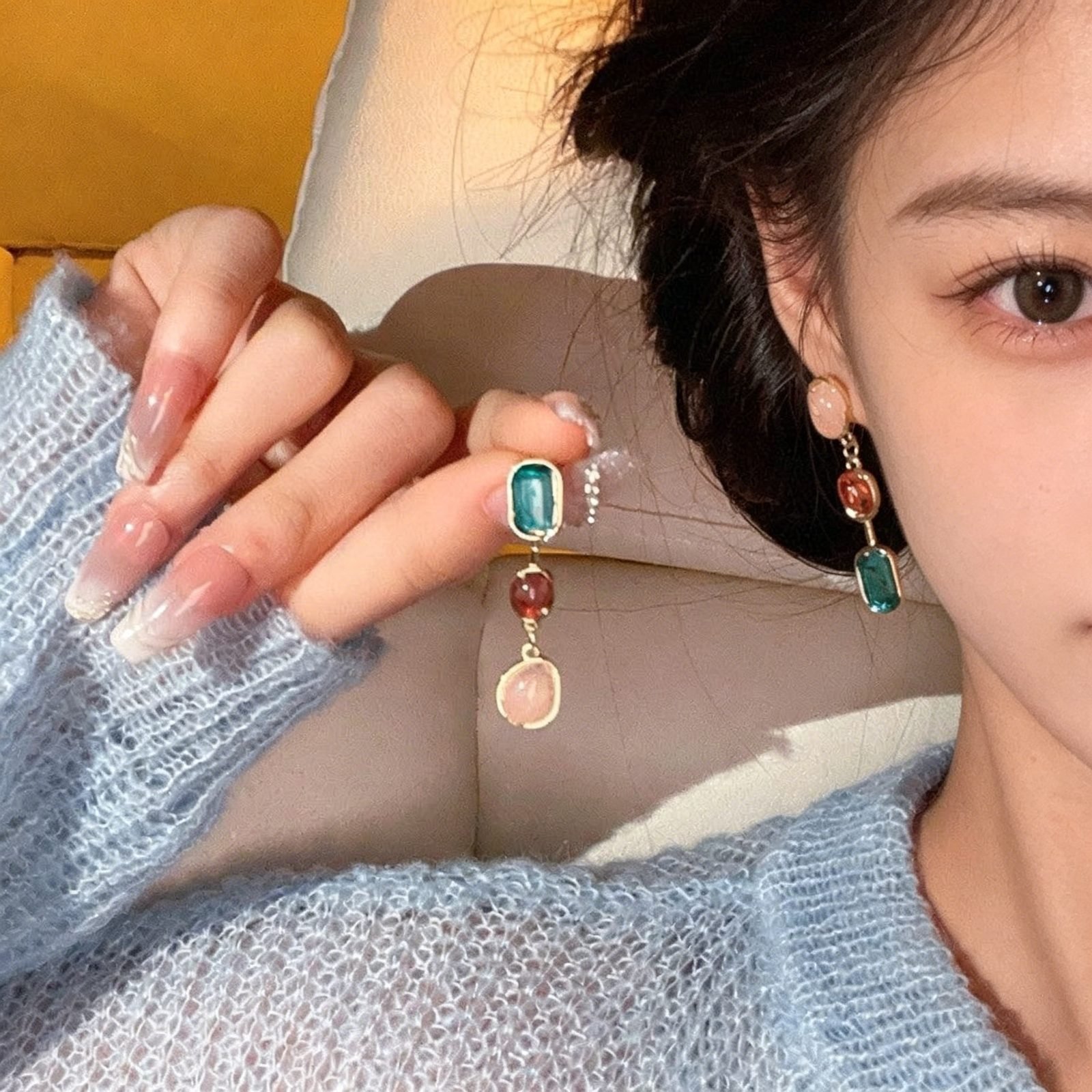 Colorful Drop Earrings - view 1