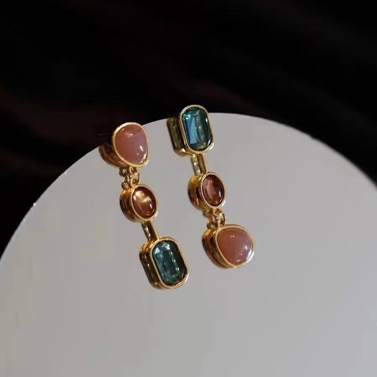 Colorful Drop Earrings - view 3