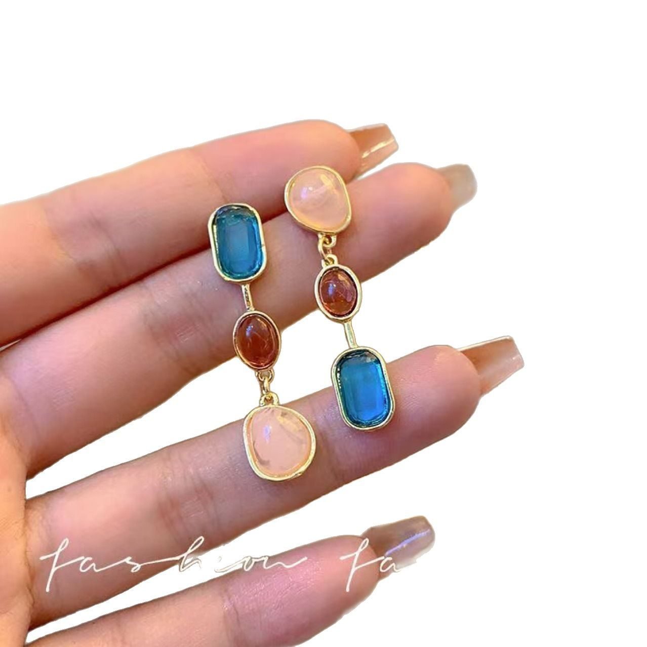 Colorful Drop Earrings - view 6