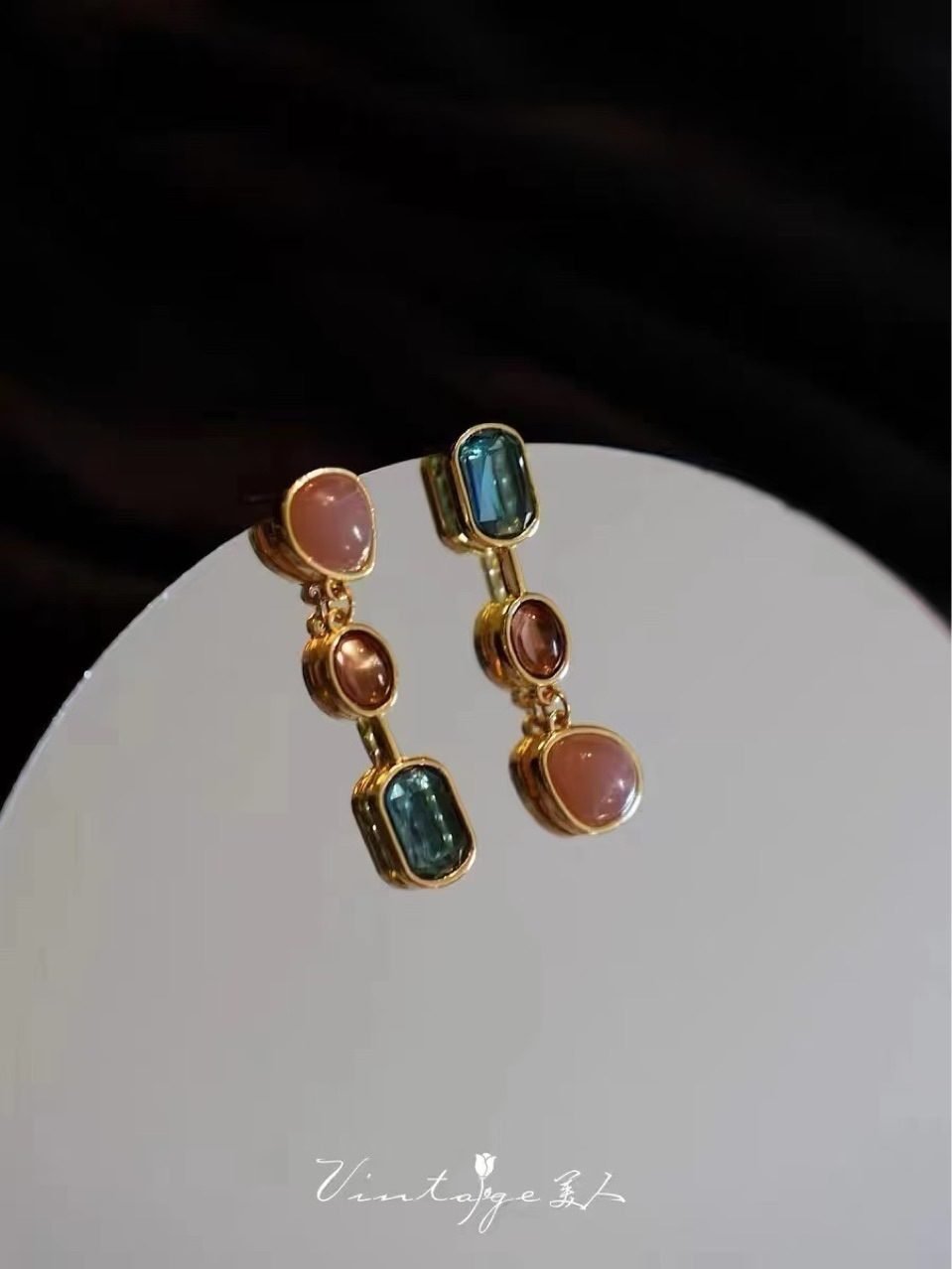 Colorful Drop Earrings - view 7