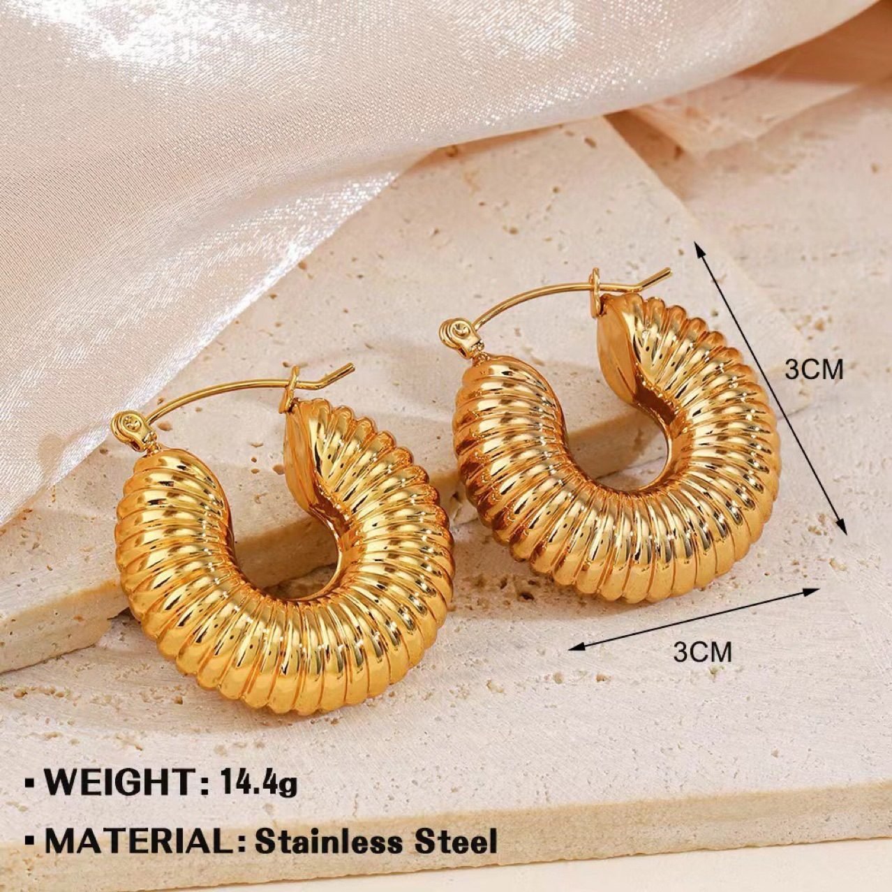 Sculptural Earrings No. 350 - view 5