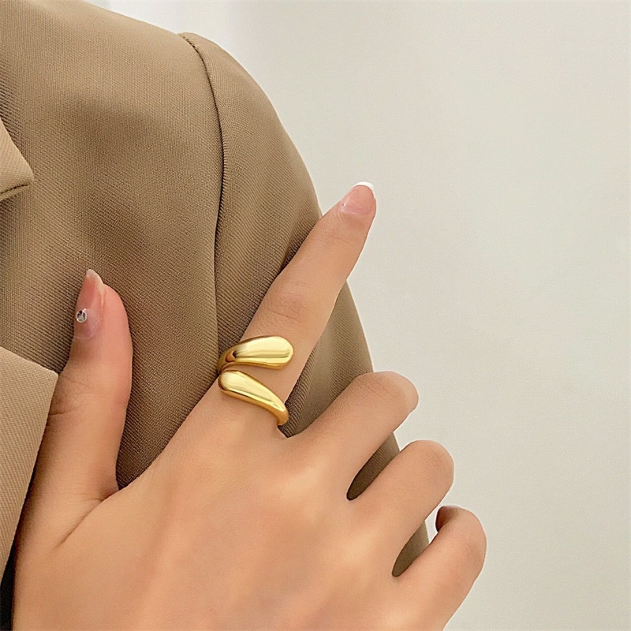 Dewdrop Adjustable Ring - view 4
