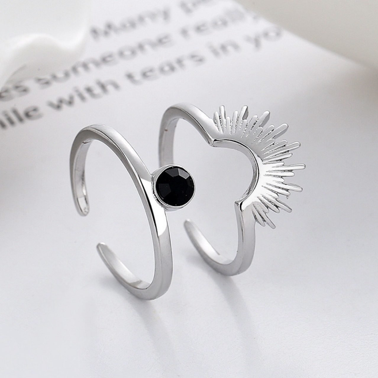 Floral Sun Adjustable Ring - view 3