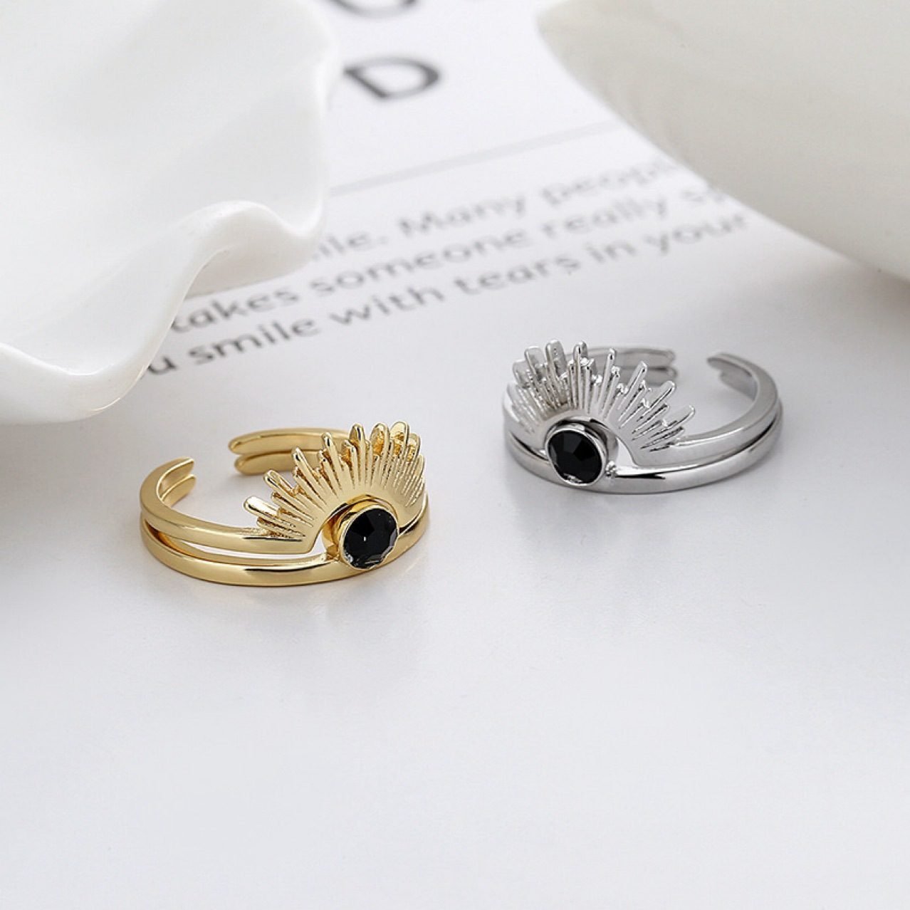 Floral Sun Adjustable Ring - view 4