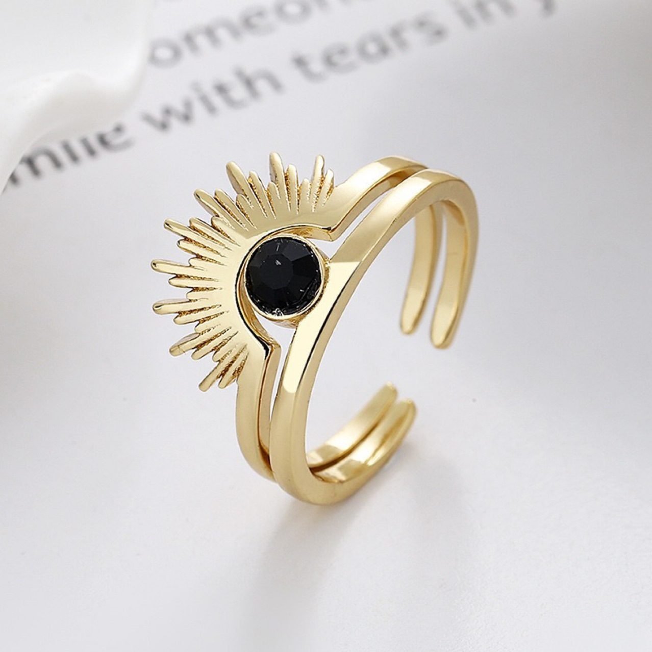 Floral Sun Adjustable Ring - view 6