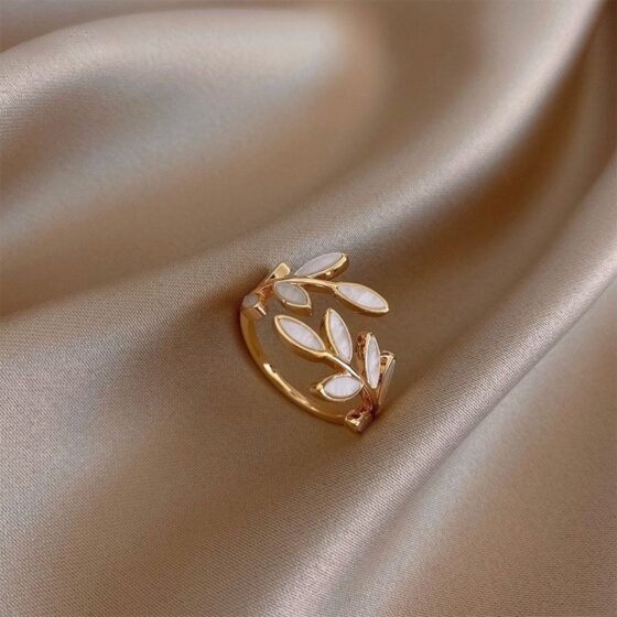 Leaf Adjustable Ring - view 1