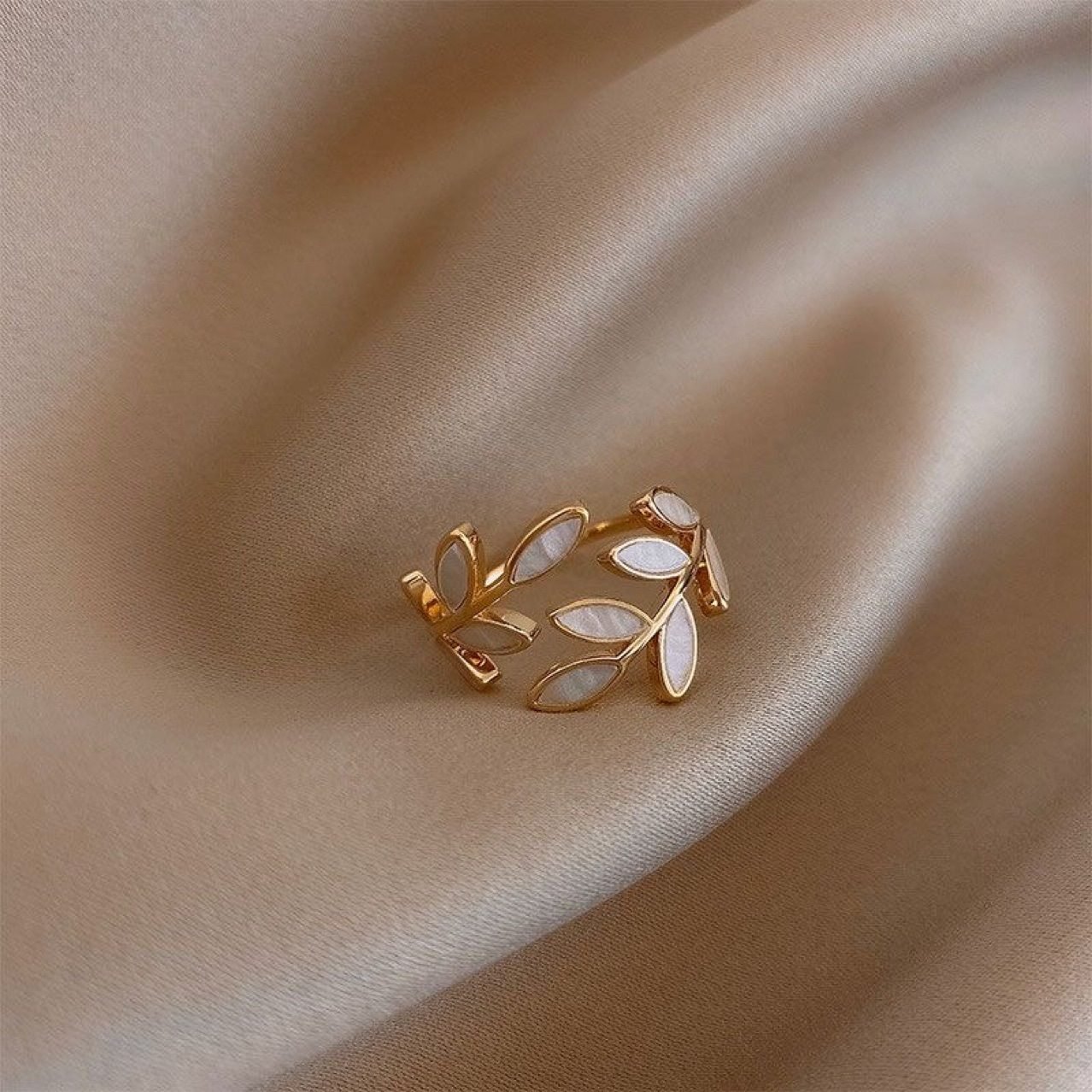 Leaf Adjustable Ring - view 2