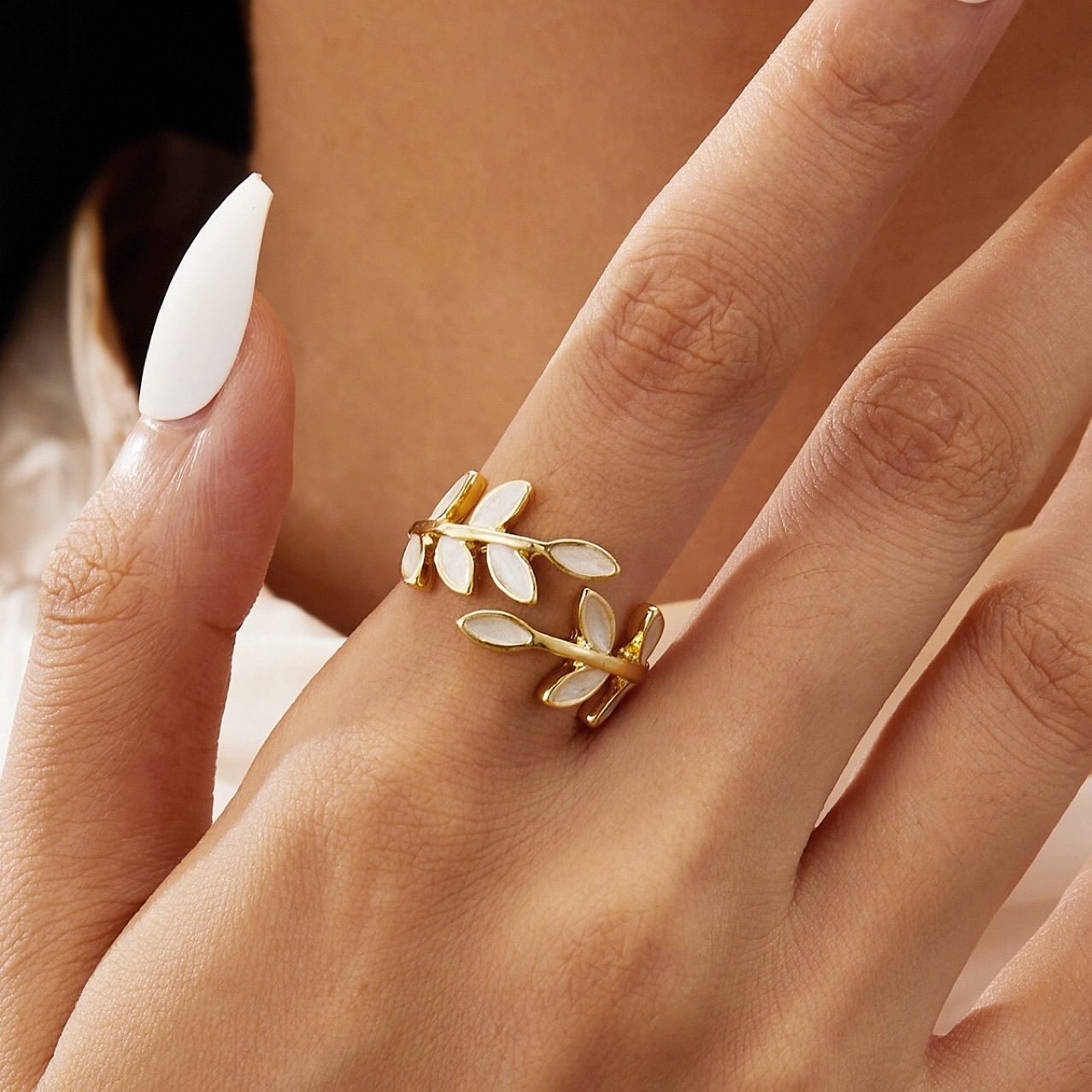 Leaf Adjustable Ring - view 4