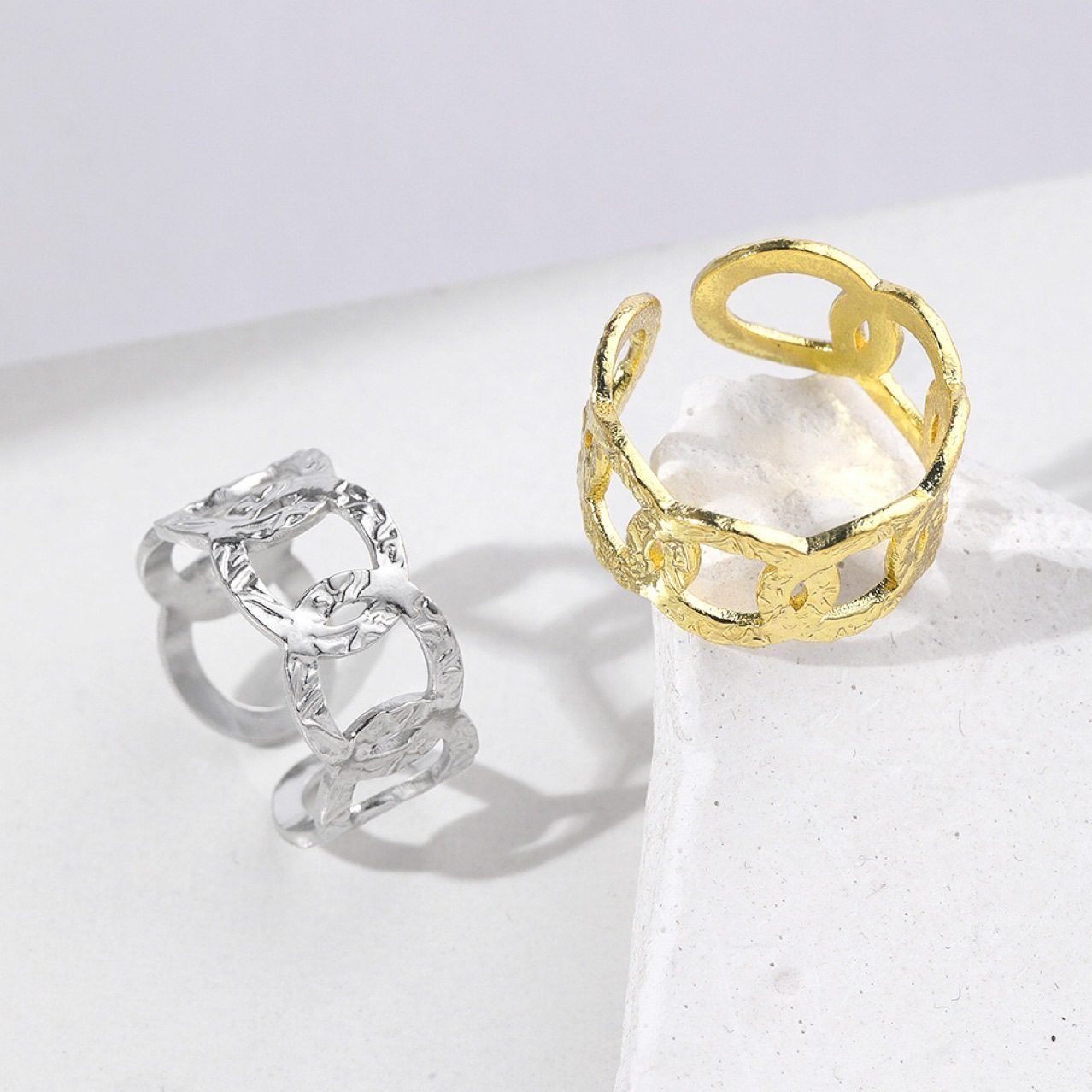 Chain Vintage Adjustable Ring - view 2