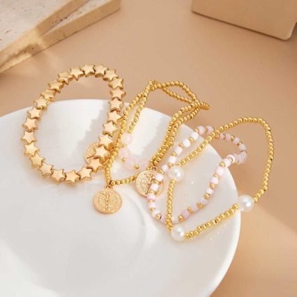 Heart Tassel Beaded Bracelet - view 3