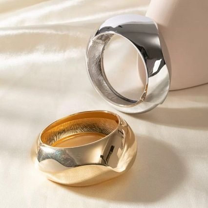 Sculptural Cuff Bracelet - view 3