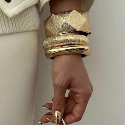 Baroque Vintage Cuff Bracelet - view 2