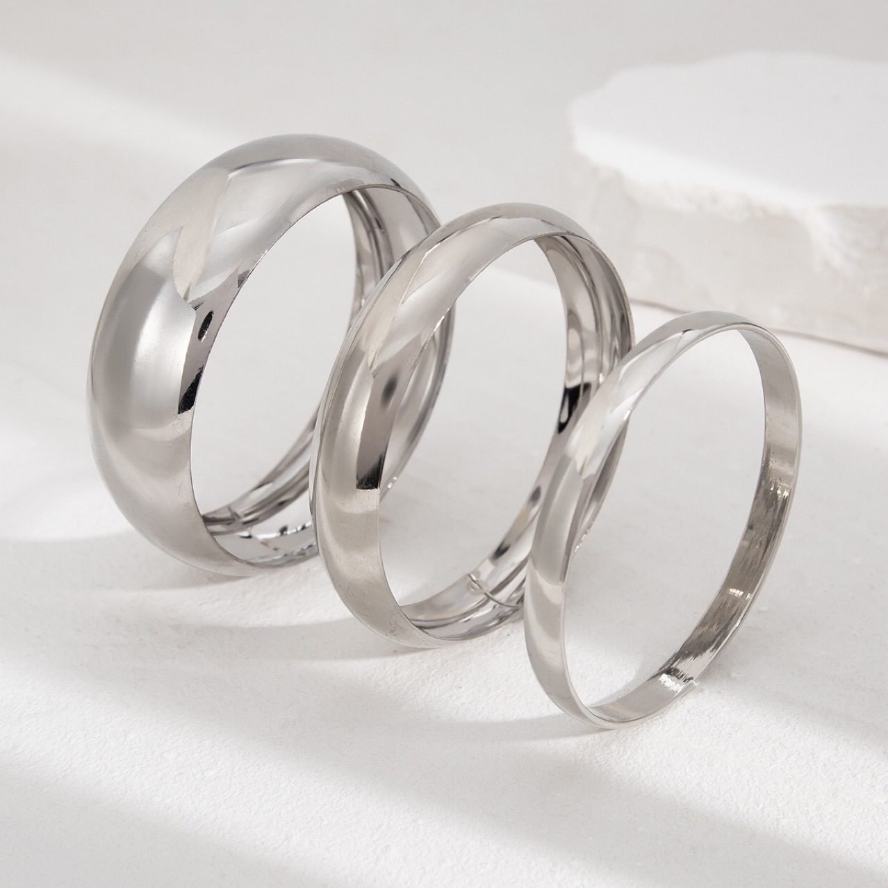 Sculptural Spiral Bangle - view 3