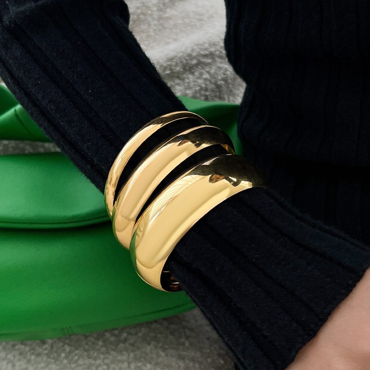 Sculptural Spiral Bangle - view 5