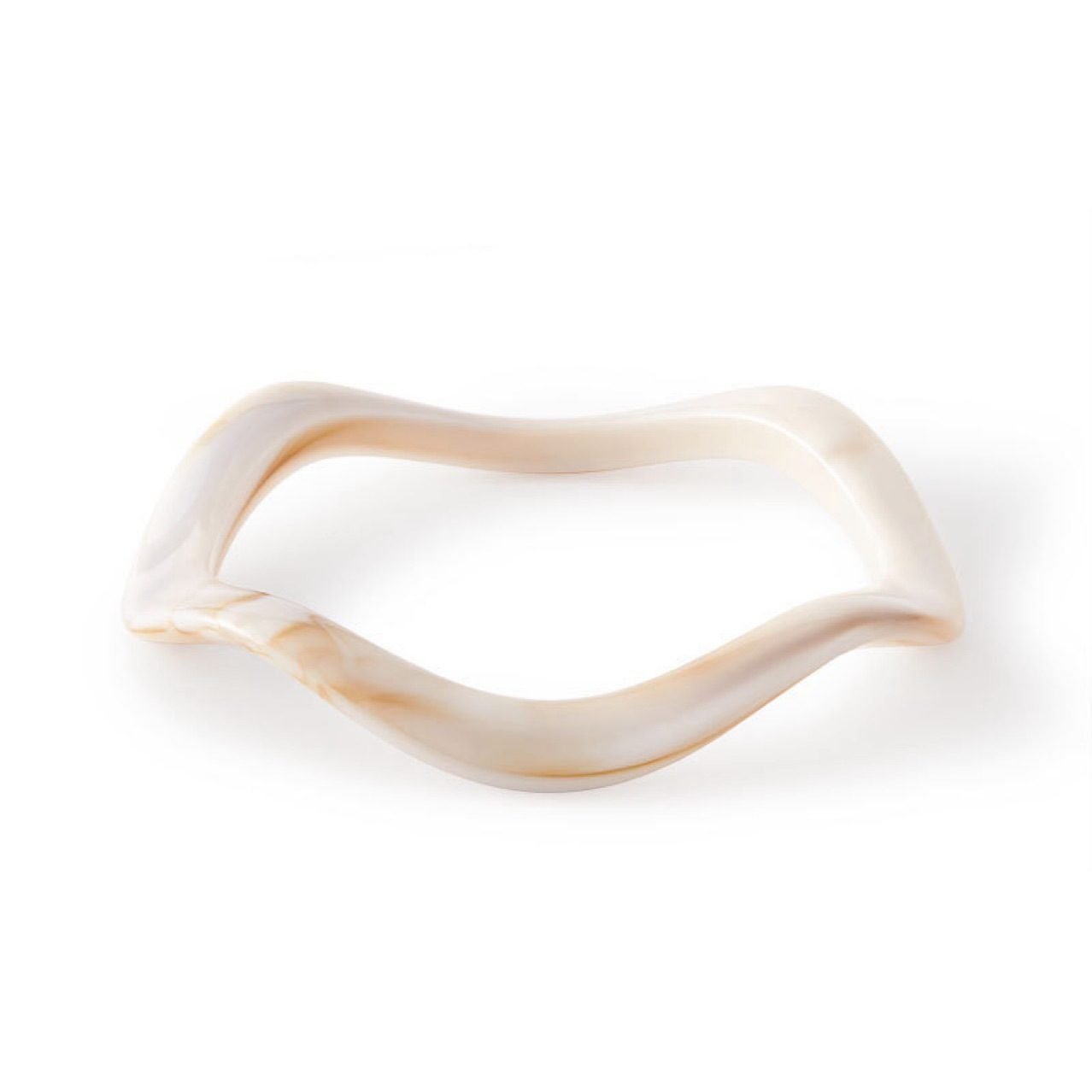 Sculptural Wave Bangle - view 5