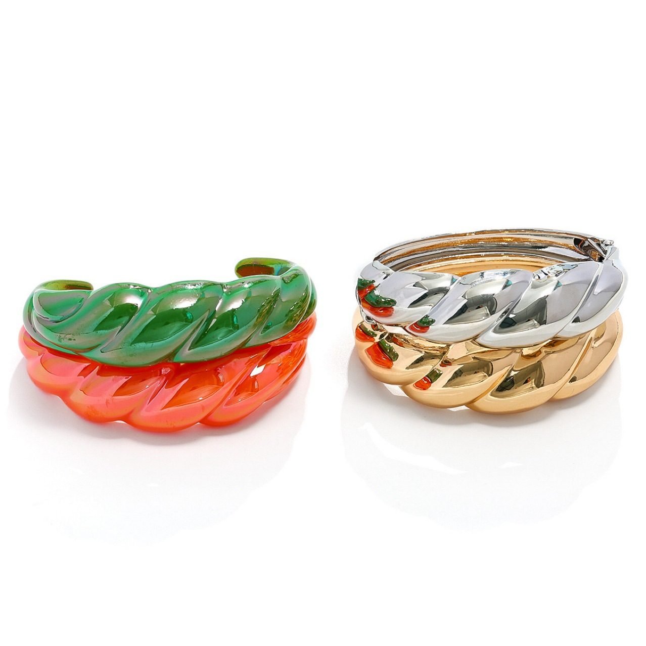 Sculptural Hoop Bangle - view 4