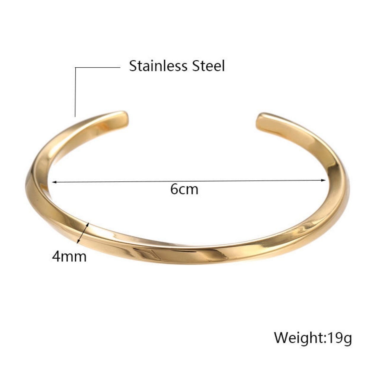 Spiral Hoop Cuff Bracelet - view 7