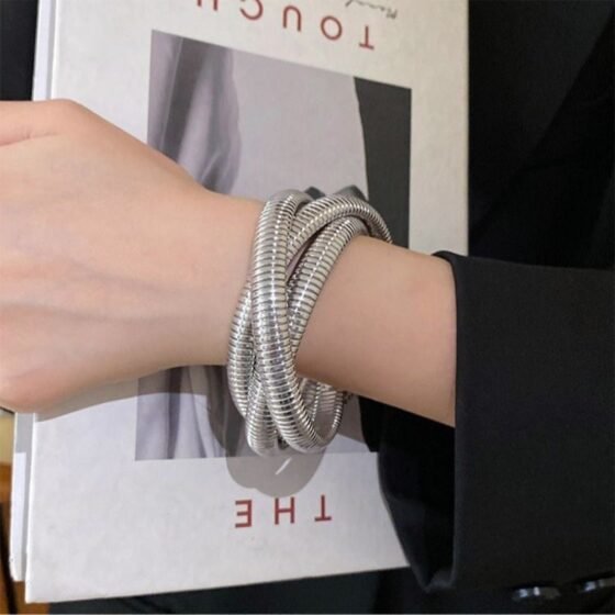 Sculptural Vintage Bangle - view 1