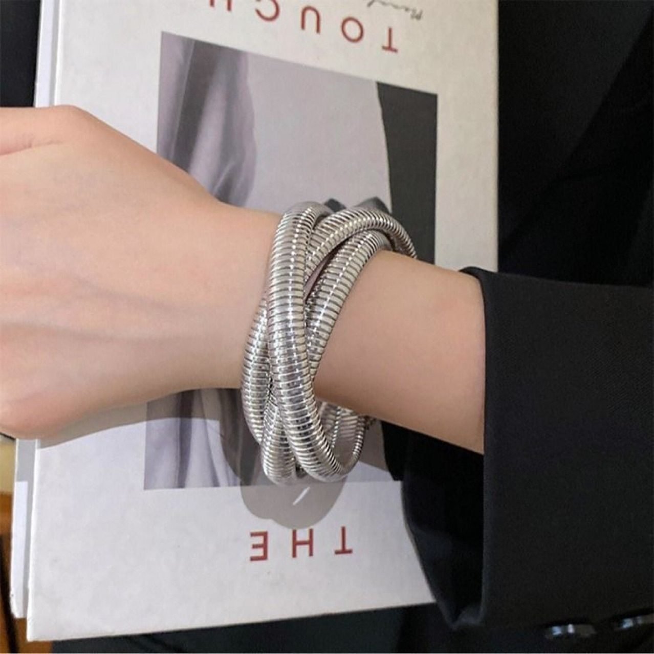 Sculptural Vintage Bangle - view 1