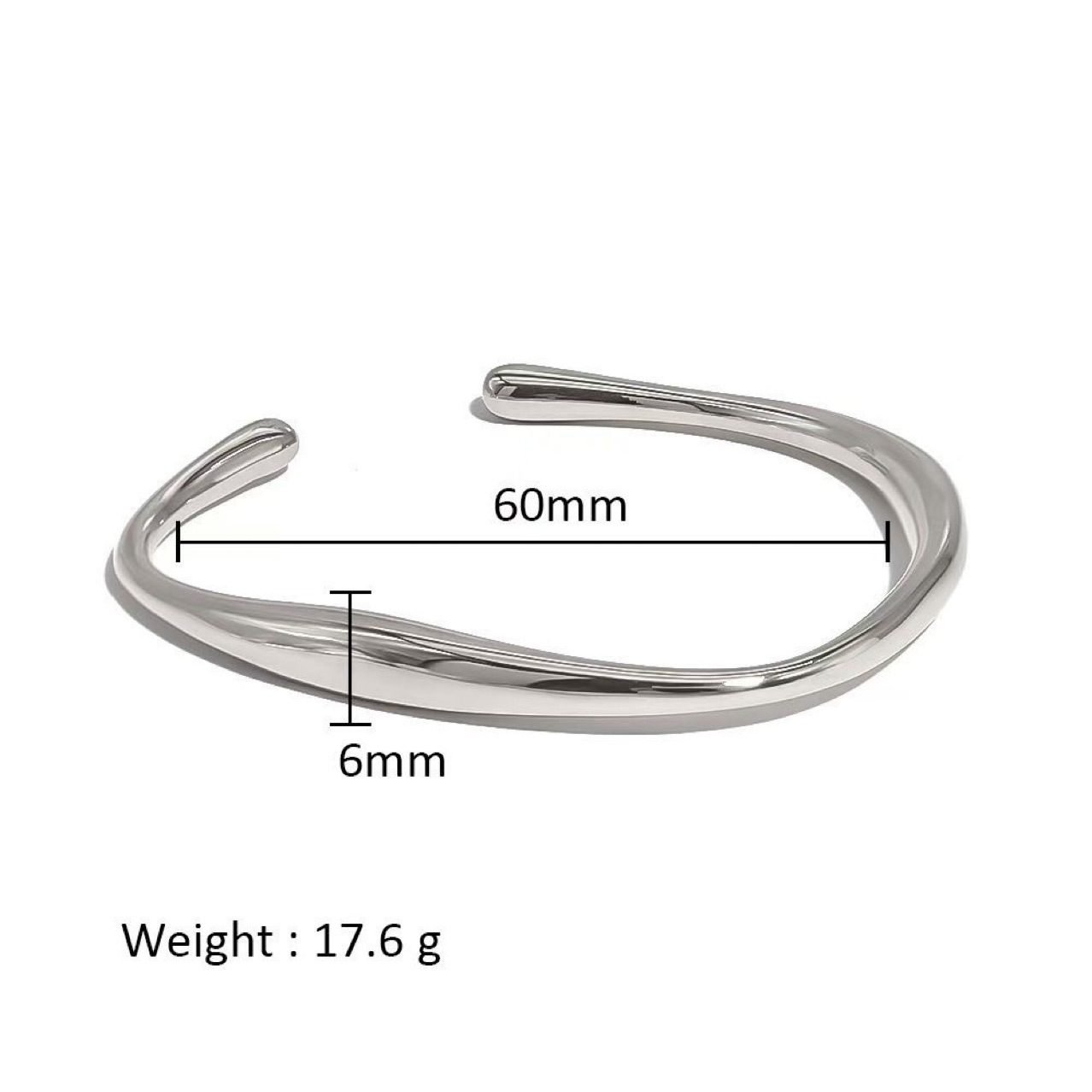 Sculptural Hoop Cuff Bracelet - view 3