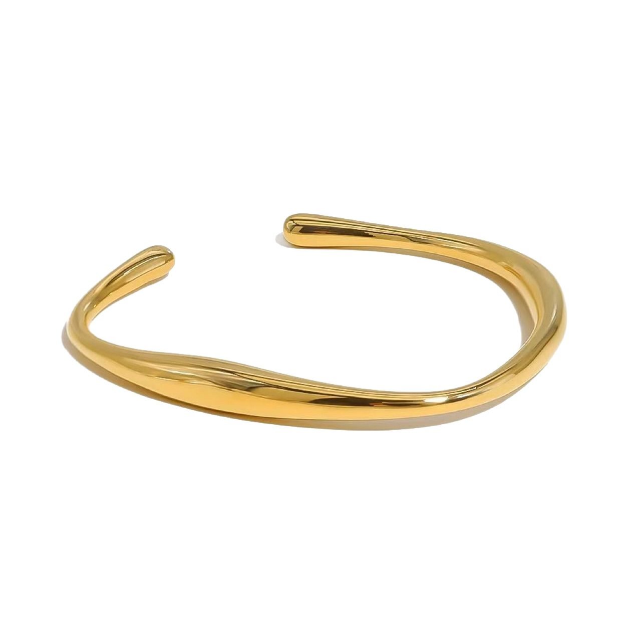Sculptural Hoop Cuff Bracelet - view 4