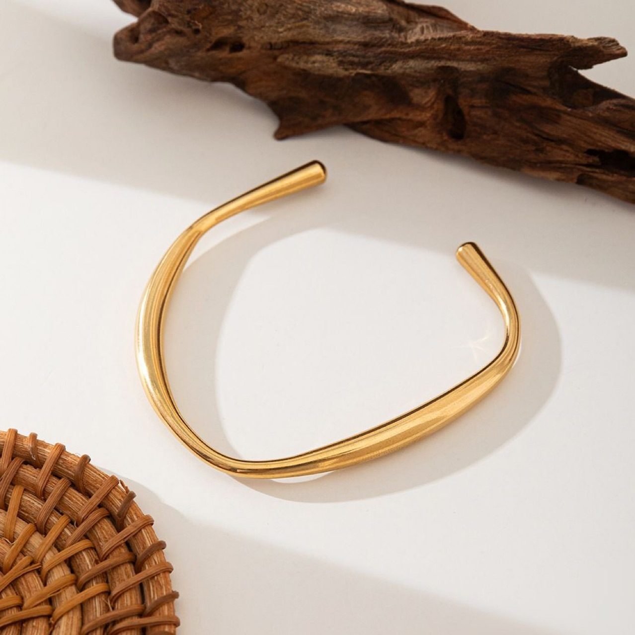 Sculptural Hoop Cuff Bracelet - view 5