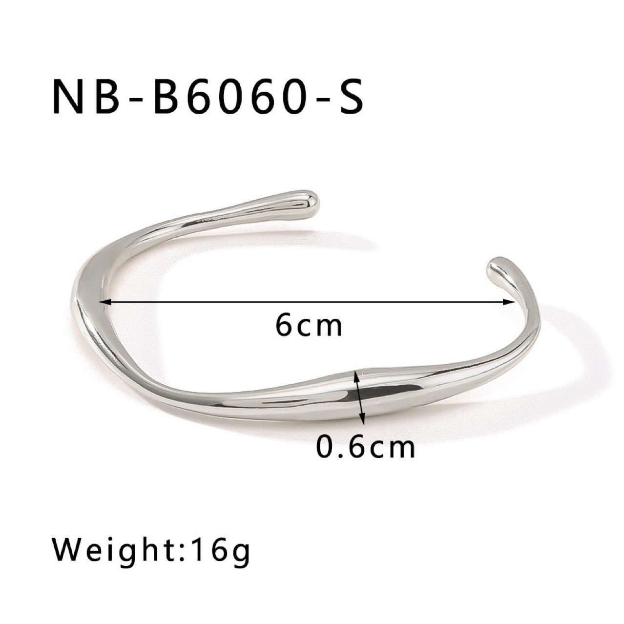 Sculptural Hoop Cuff Bracelet No. 202 - view 5