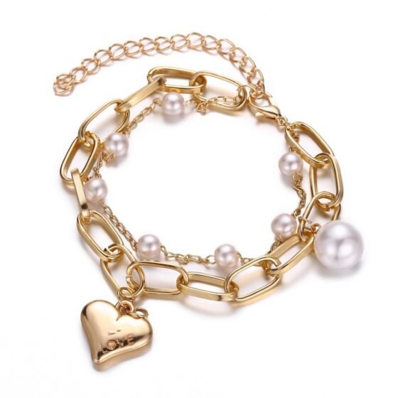 Pearl Heart Bracelet - view 1
