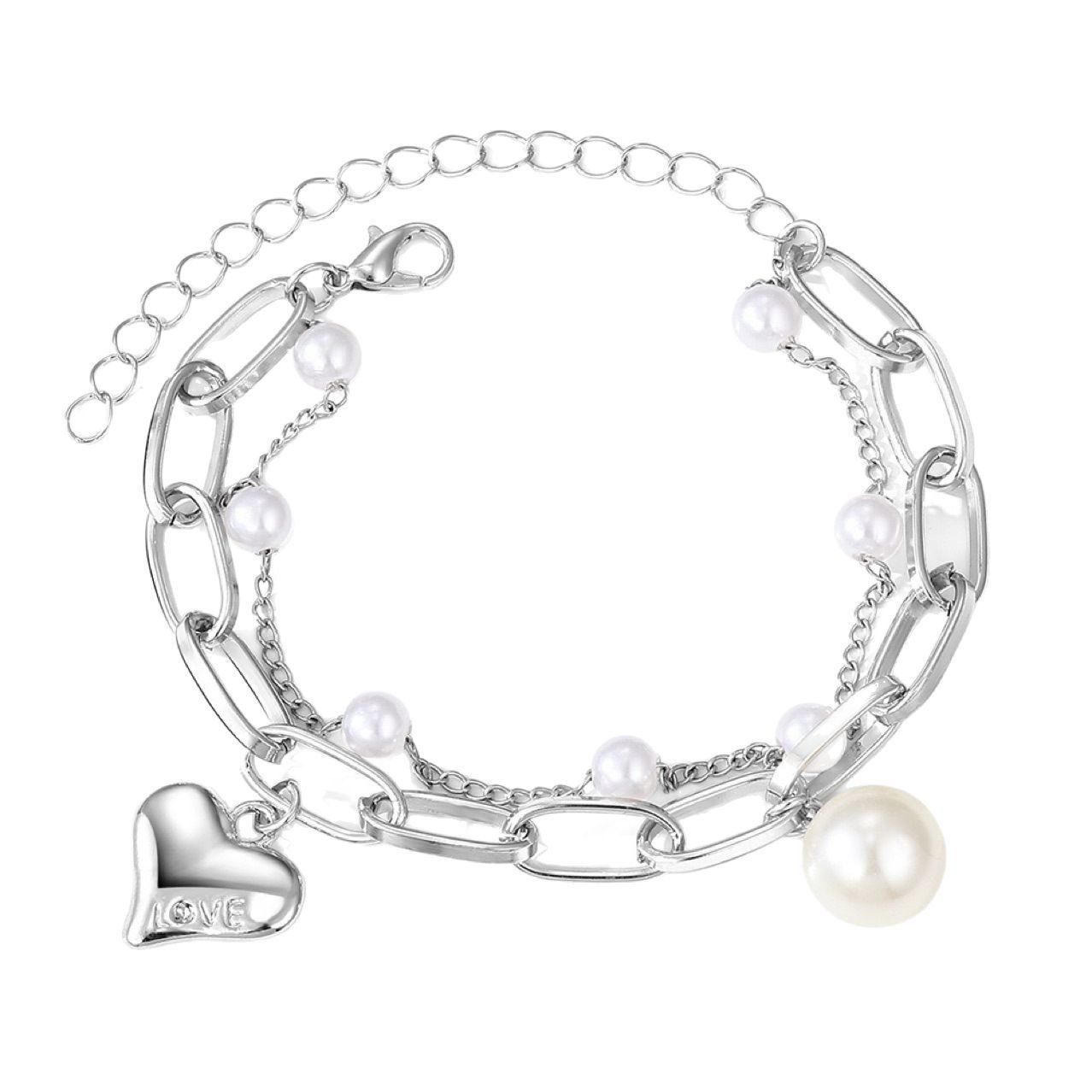 Pearl Heart Bracelet - view 5