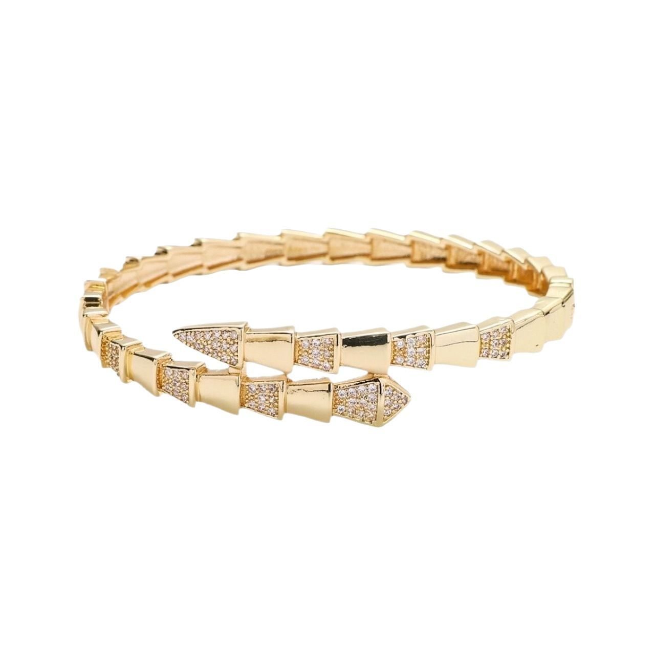 Crystal Serpent Bangle - view 5