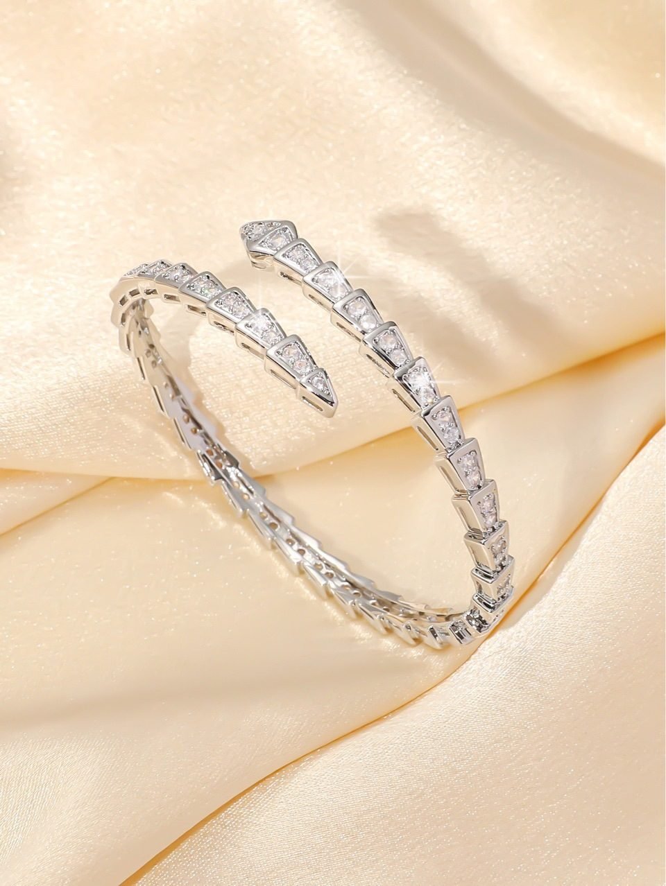 Crystal Serpent Bangle - view 7