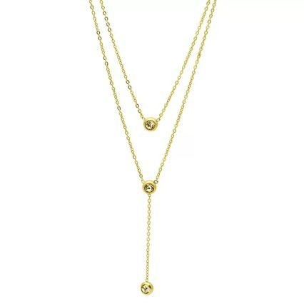 Minimal Layered Necklace - view 5