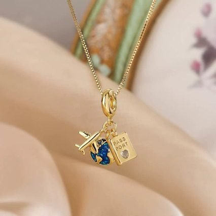 Heart Crystal Necklace No. 037 - view 2