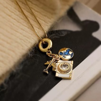 Heart Crystal Necklace No. 037 - view 4