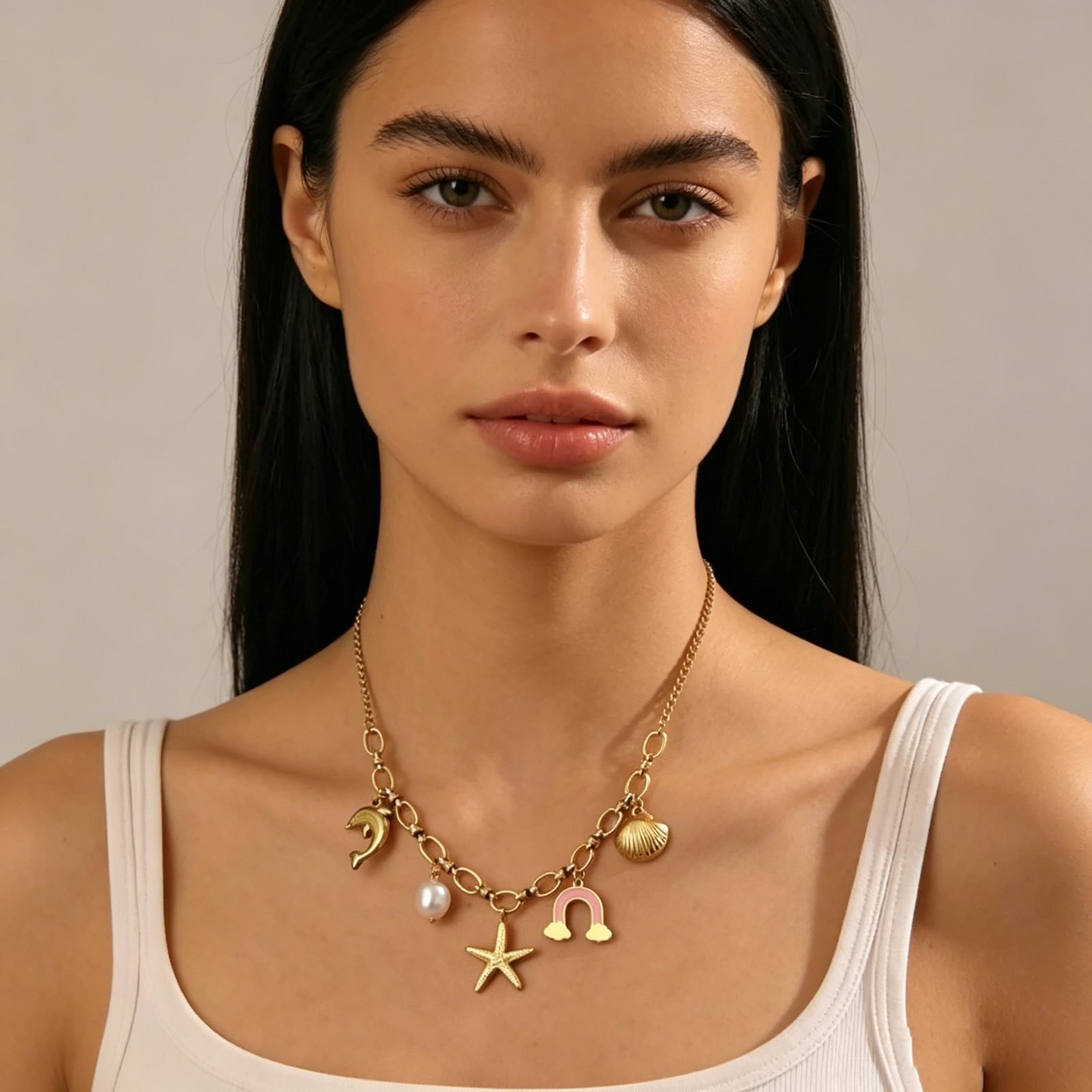Floral Sun Pendant Necklace - view 1