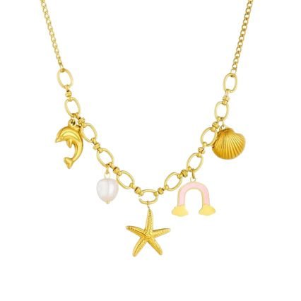 Floral Sun Pendant Necklace - view 6
