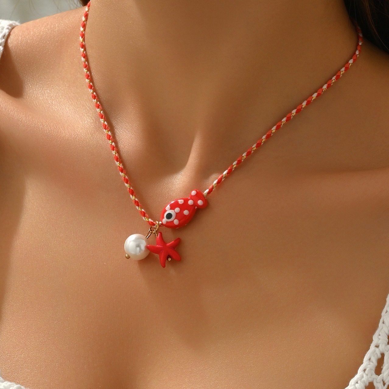 Starfish Shell Necklace - view 3