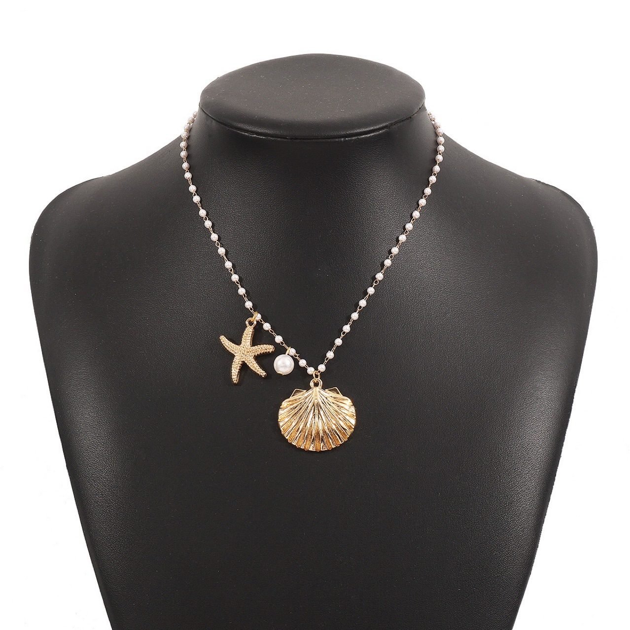 Pearl Starfish Necklace - view 7