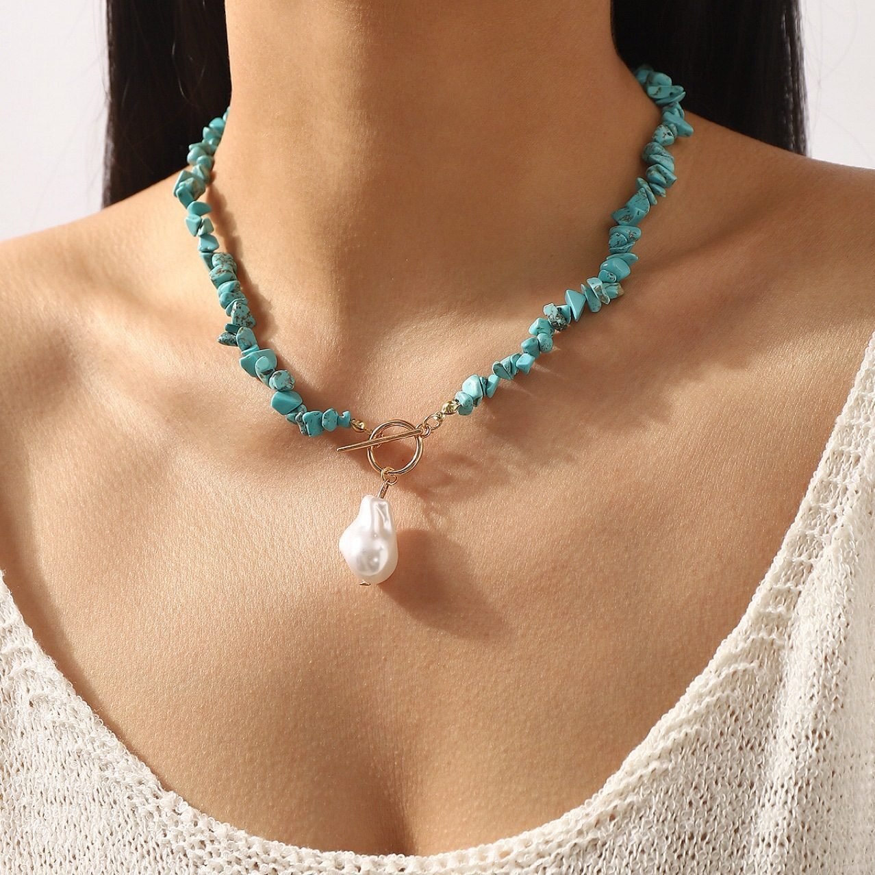 Pearl Baroque Jewelry Set - view 3