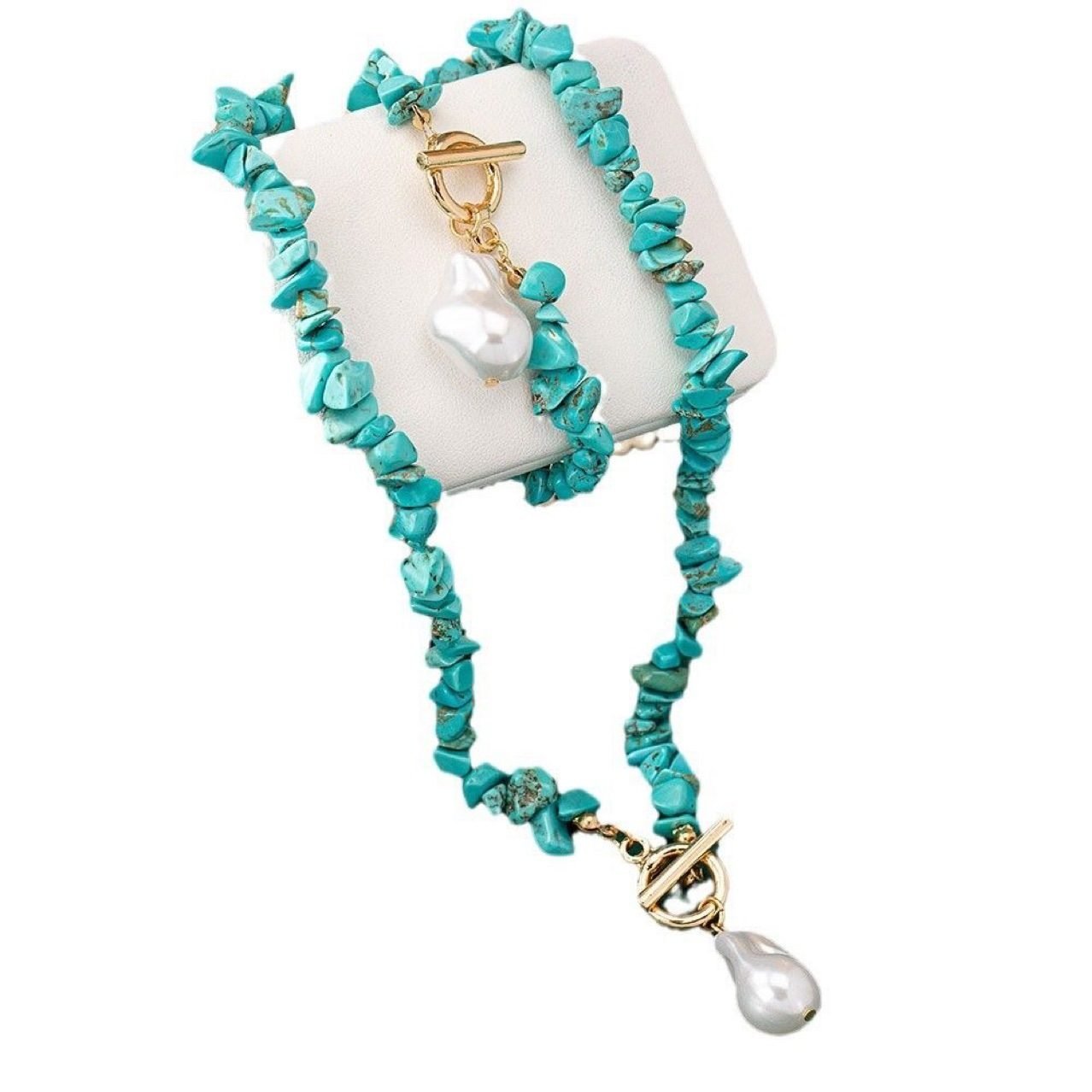 Pearl Baroque Jewelry Set - view 4