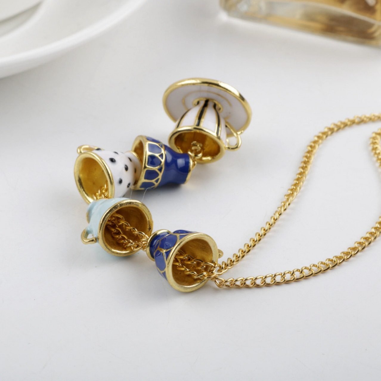 Coffee Cup Pendant Necklace - view 5