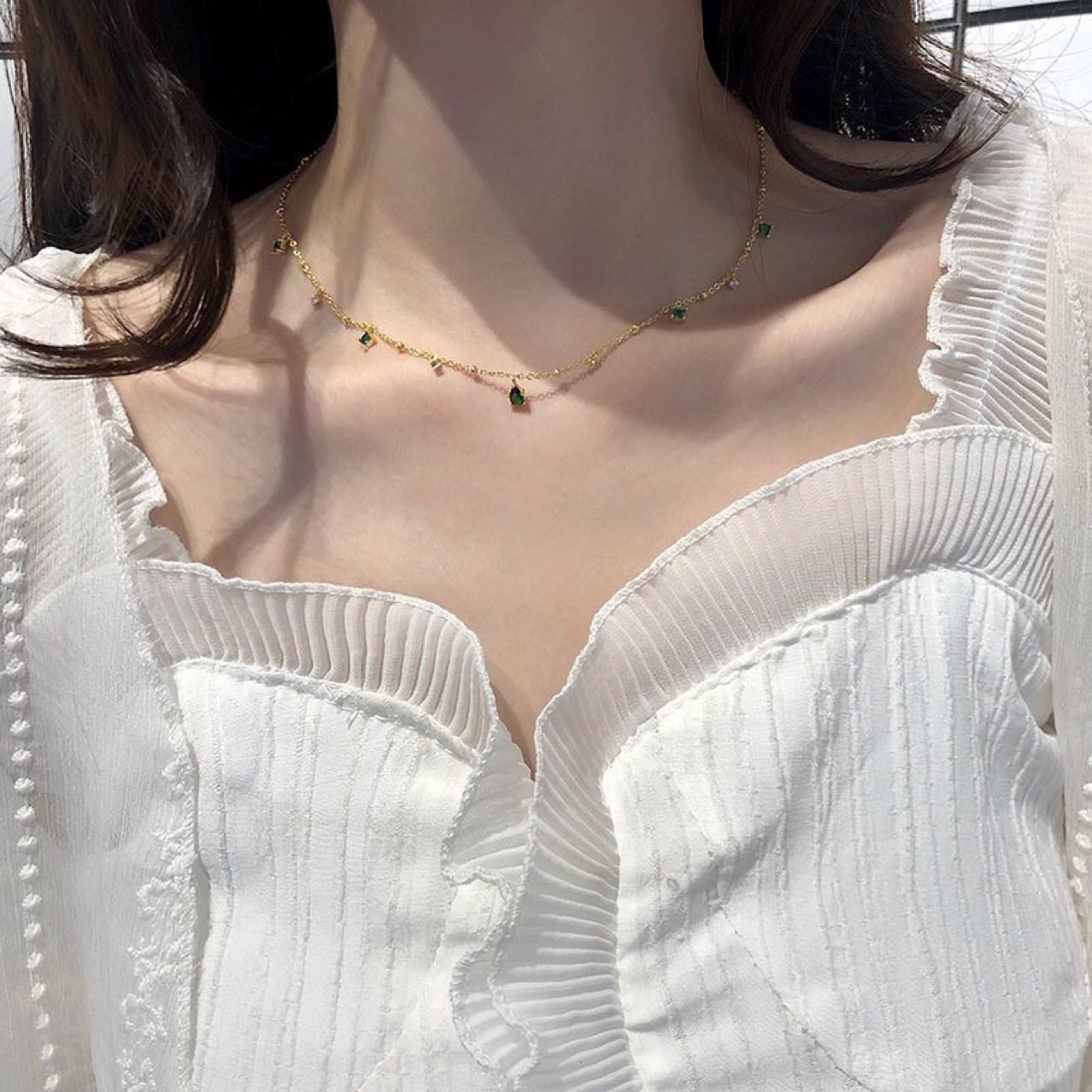 Dewdrop Crystal Necklace - view 2