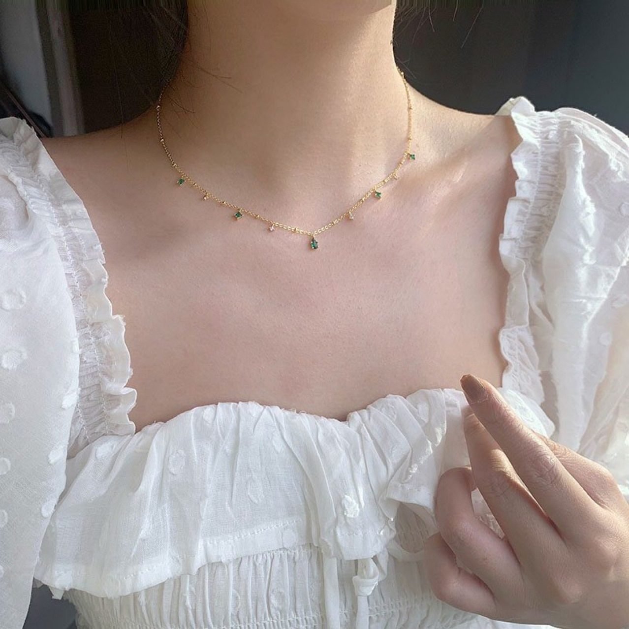 Dewdrop Crystal Necklace - view 4