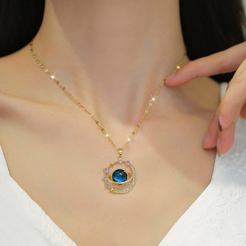Celestial Crystal Pendant Necklace - view 3