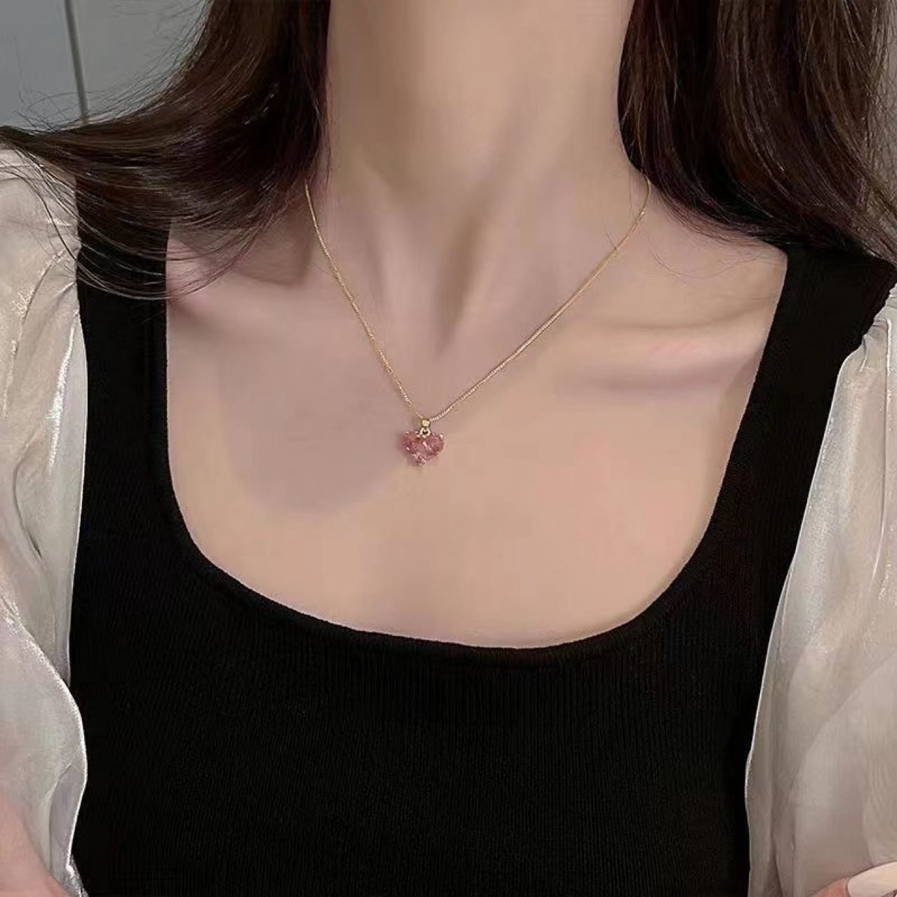 Heart Pendant Necklace - view 2
