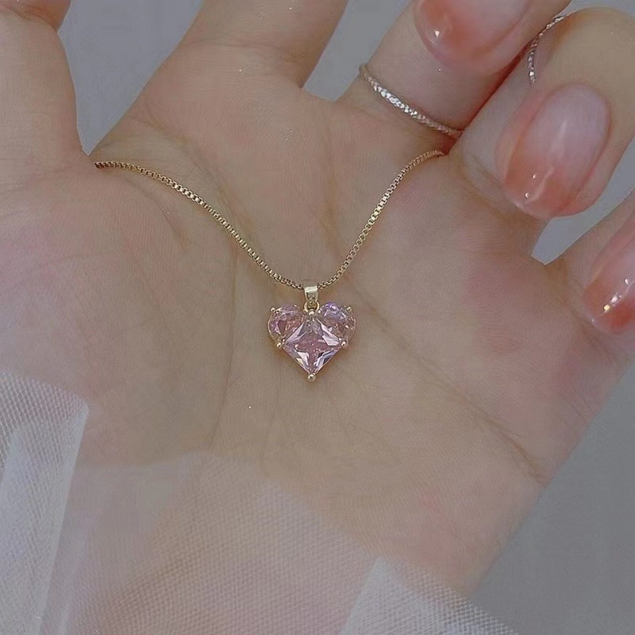 Heart Pendant Necklace - view 4
