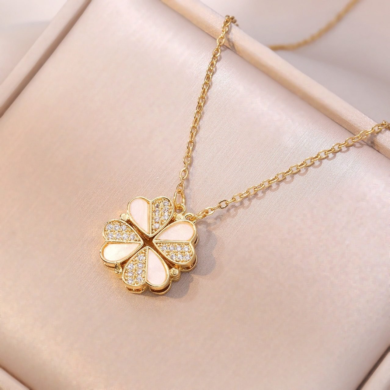 Heart Crystal Necklace No. 132 - view 2