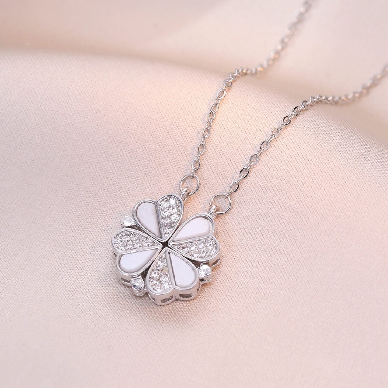 Heart Crystal Necklace No. 132 - view 4