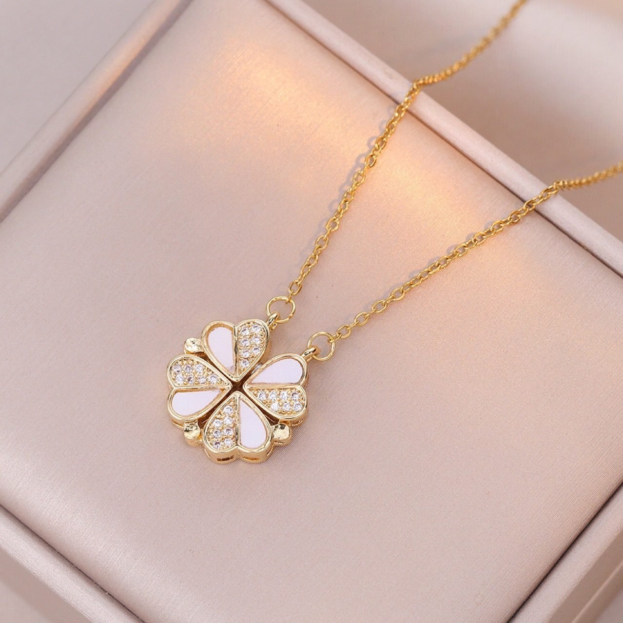 Heart Crystal Necklace No. 132 - view 5