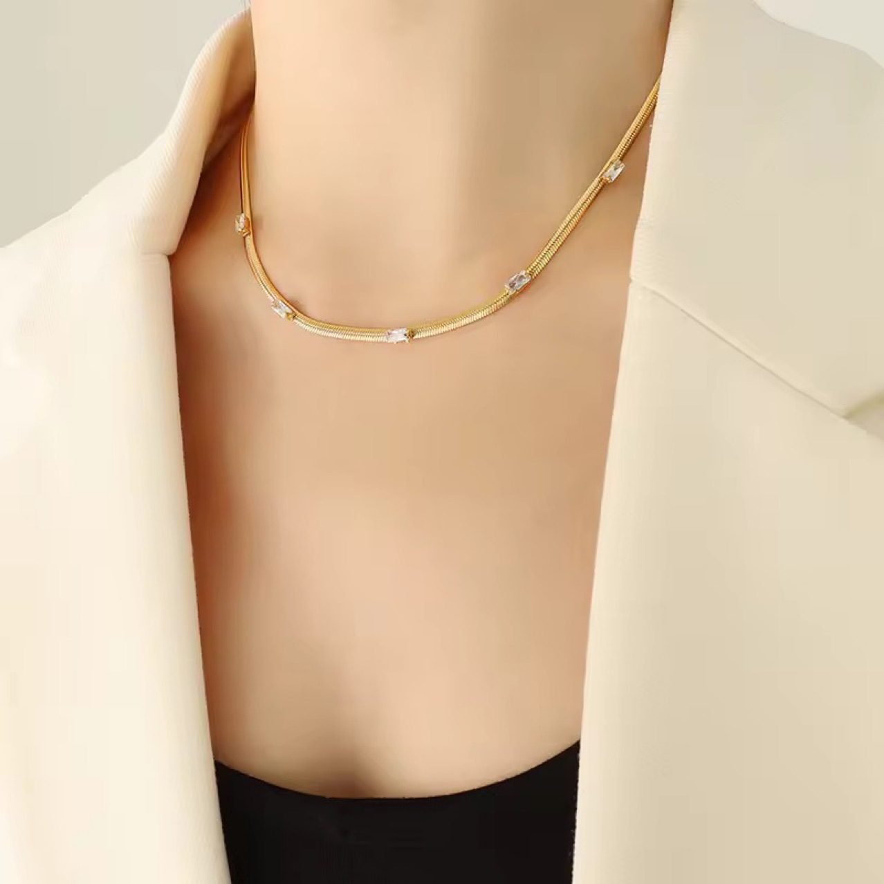 Crystal Vintage Necklace - view 2